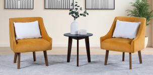 Juego de 2 Sillones Crost Amarillo