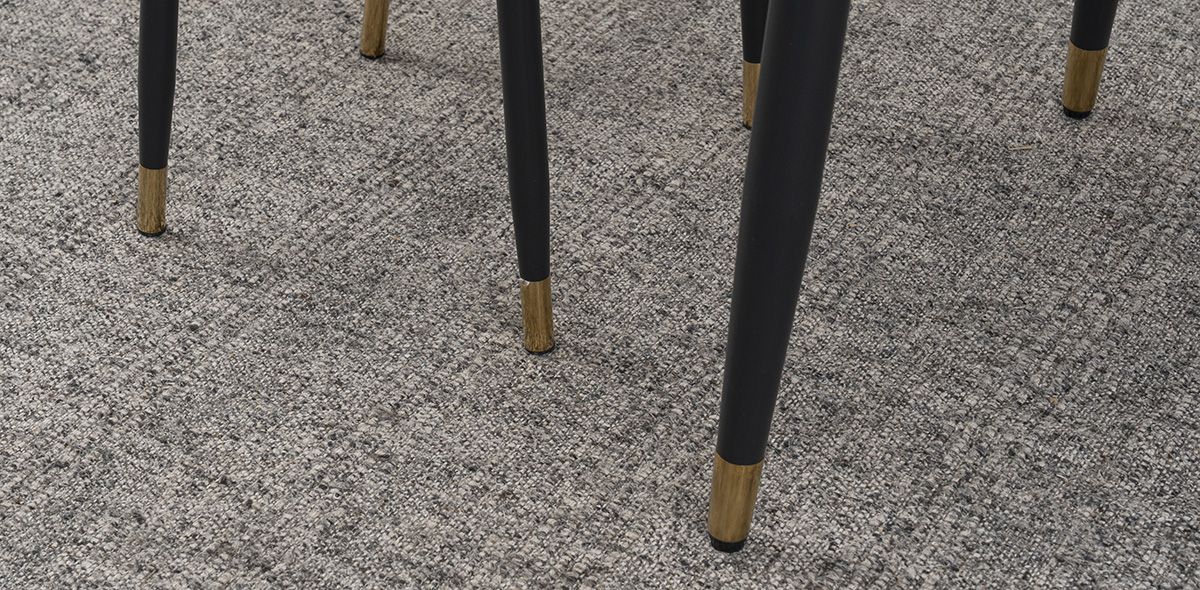 Comedor Rectangular 120 x 70 cm Munich Gris 5 Piezas