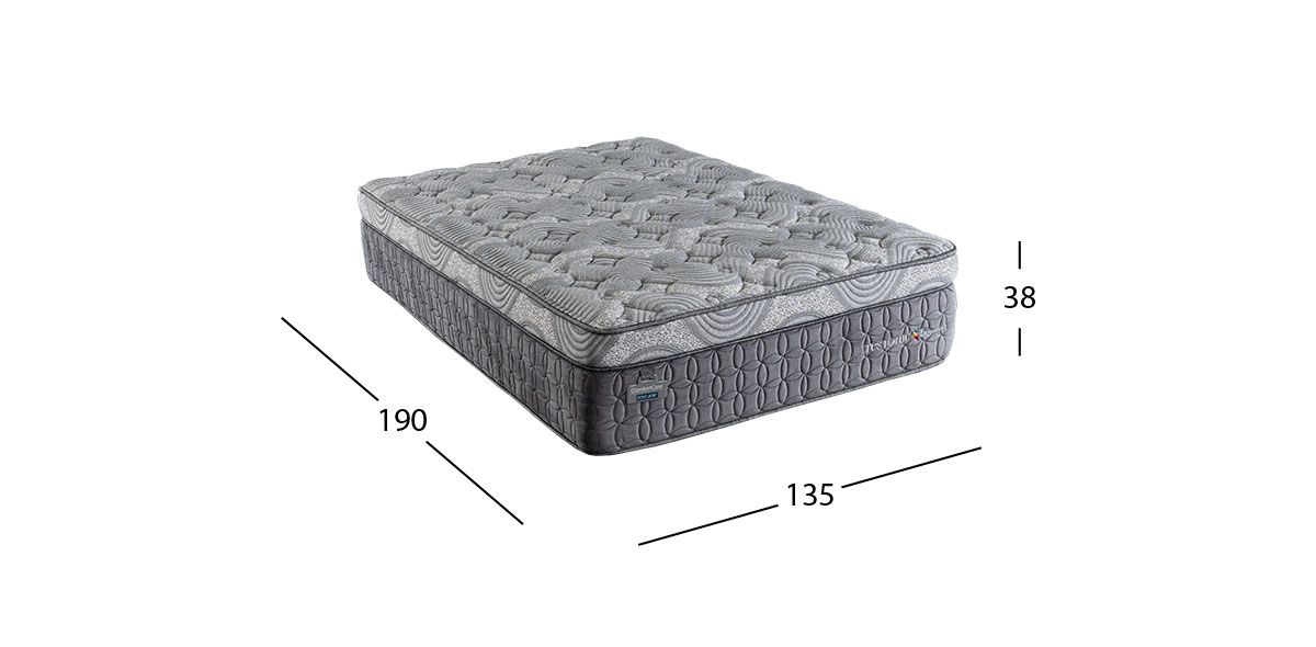 Colchón Restonic Matrimonial Ergorest Gris