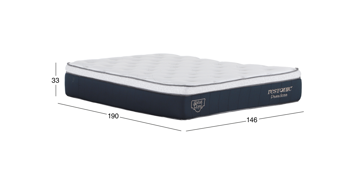 Colchón Queen Size Restonic Pasadena Blanco