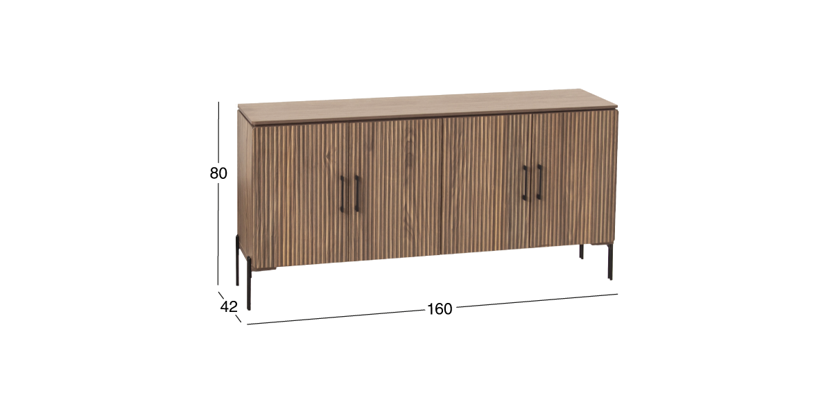 Aparador 160 cm Vanila Café