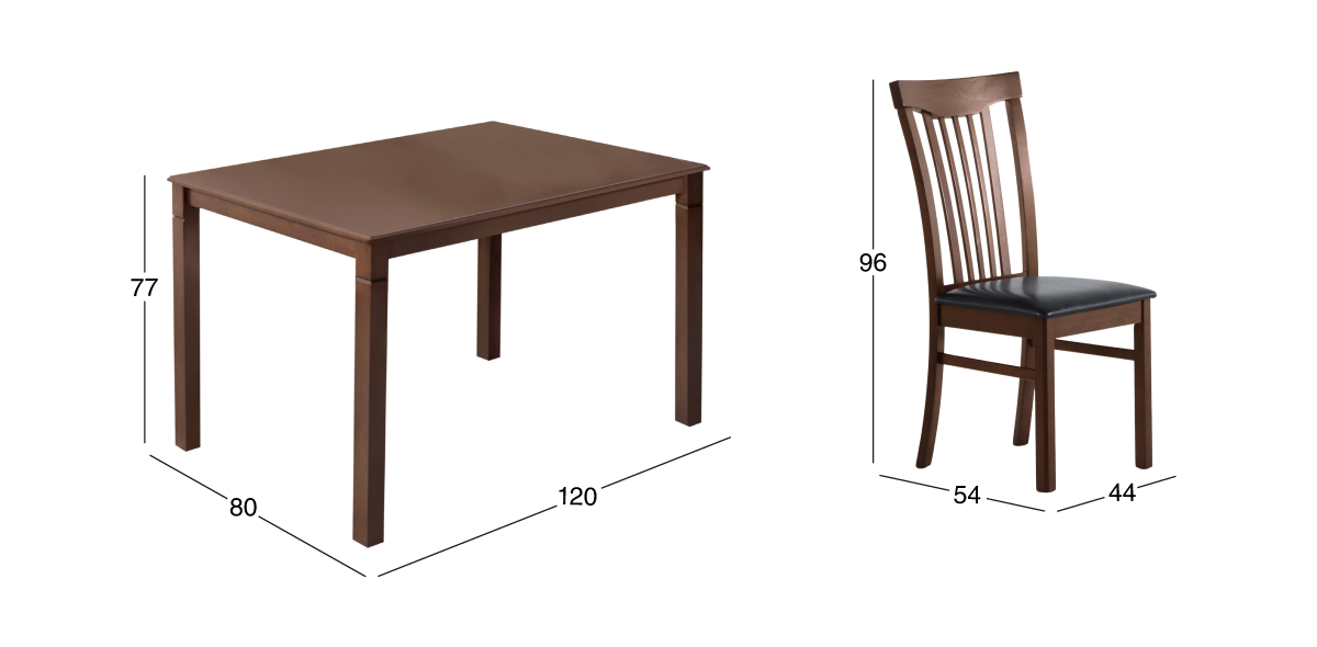 Comedor Avalon Café con 4 Sillas