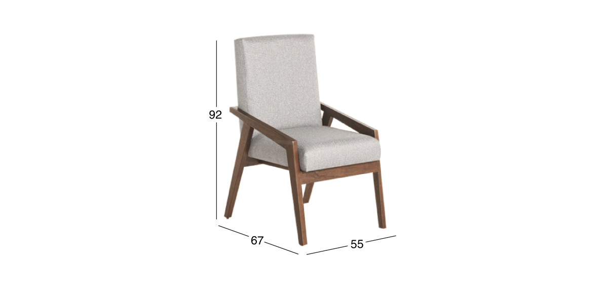Juego de 2 Sillones Kansas Beige