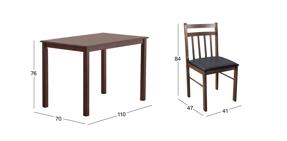 Comedor New Jack 5 Piezas Café