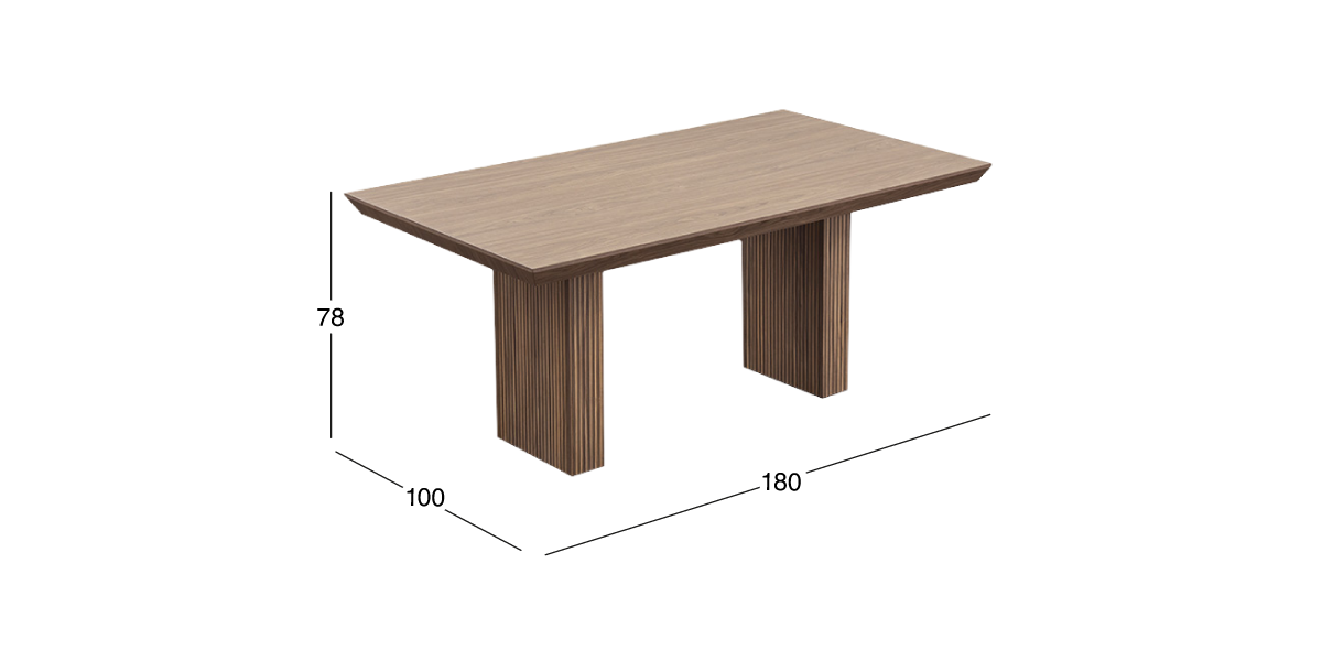 Mesa Comedor Rectangular Vanila Café