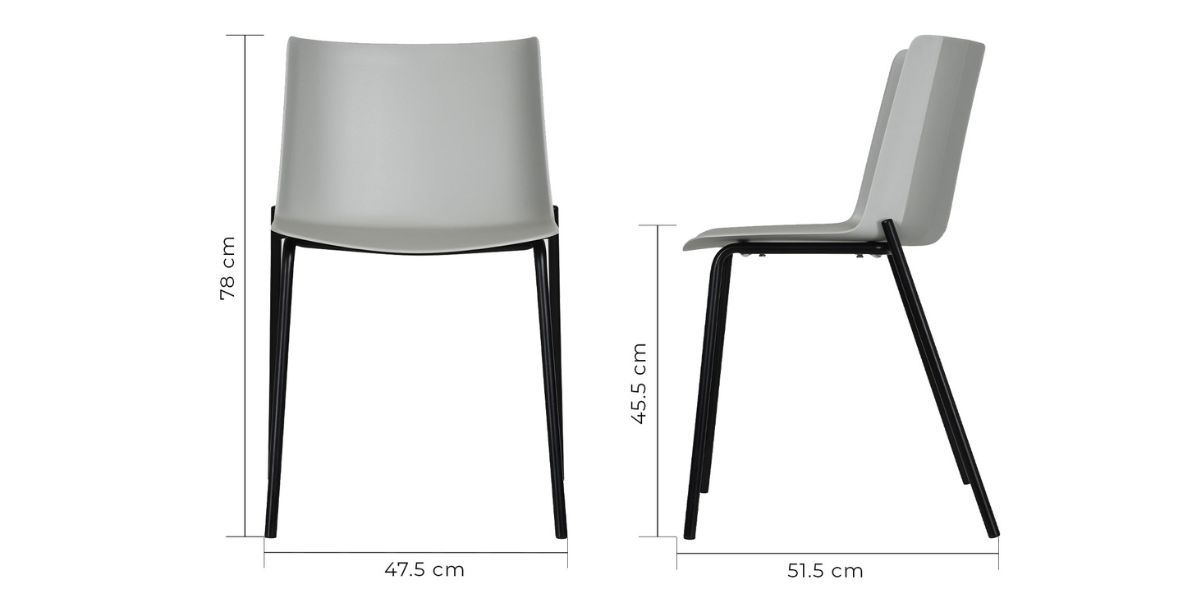 Silla Colombo Gris