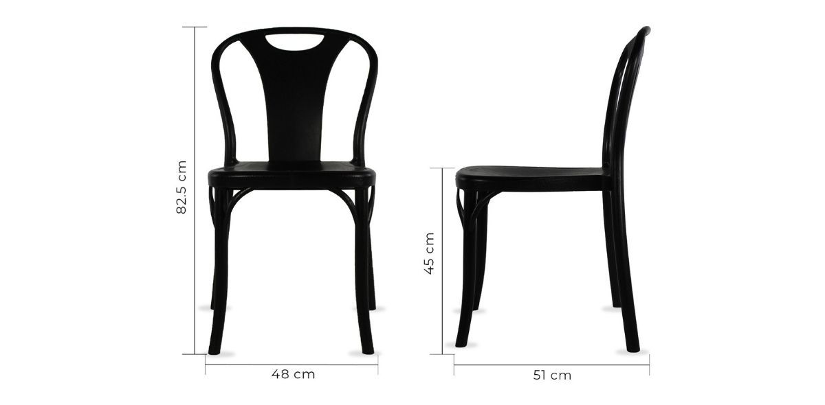 Silla Jm Bistro Negro