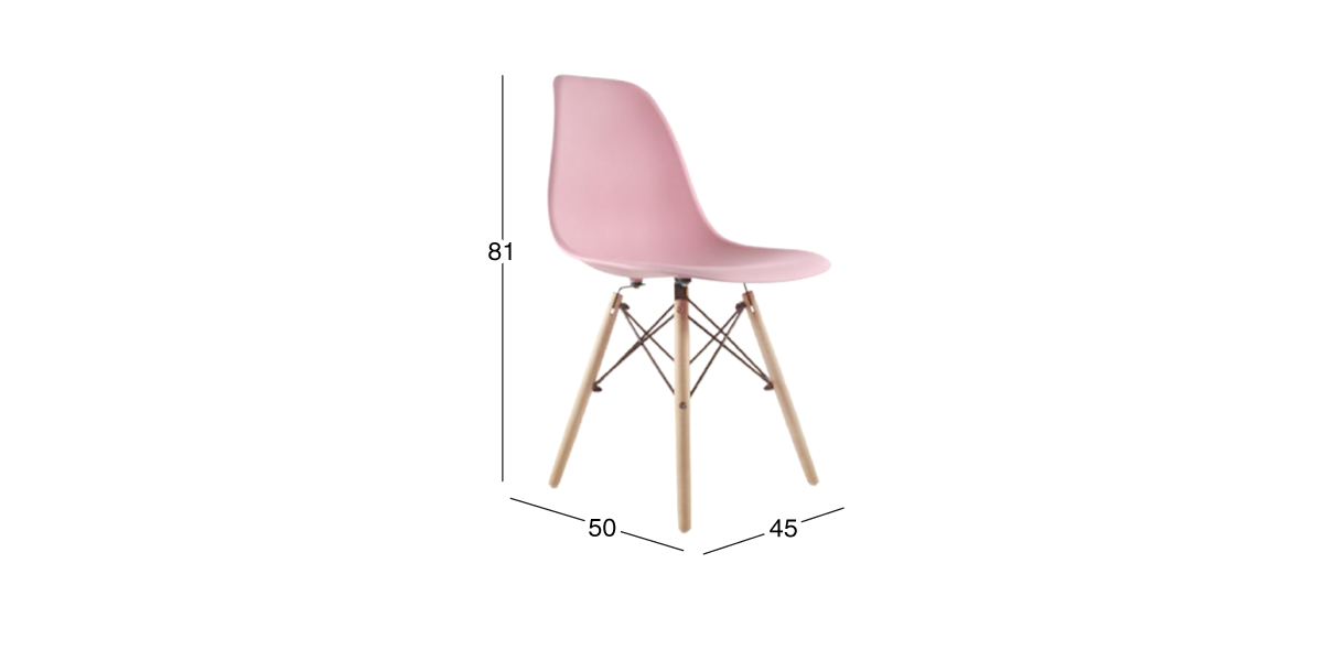 Silla Atlas In Rosa