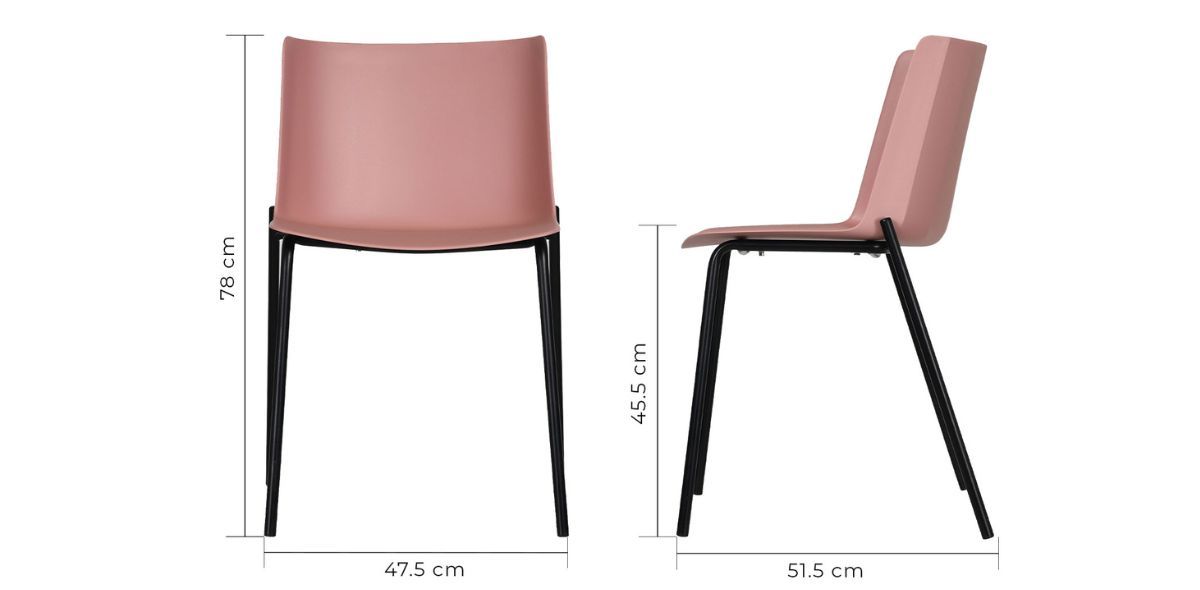 Silla Colombo Rosa