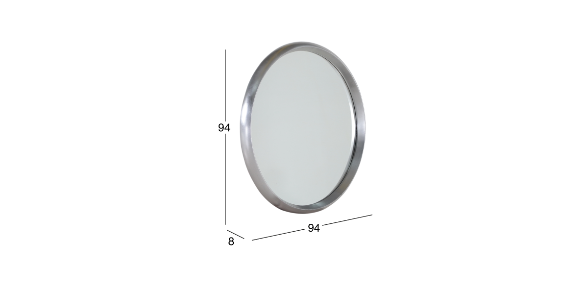 Espejo Decorativo Slovel Plata