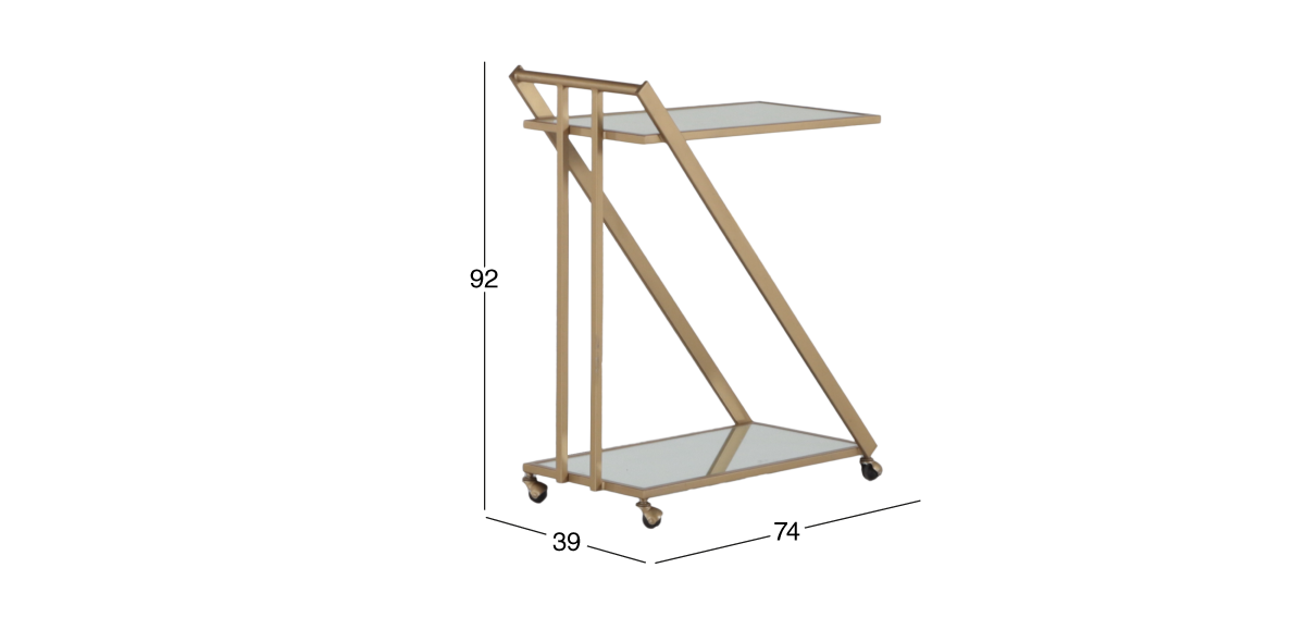 Carrito de Servicio Casa Anahí Thea Dorado