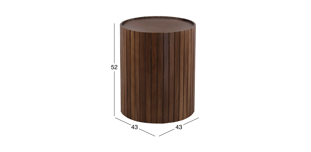 Mesa Ocasional Redonda Brera Mediana Café