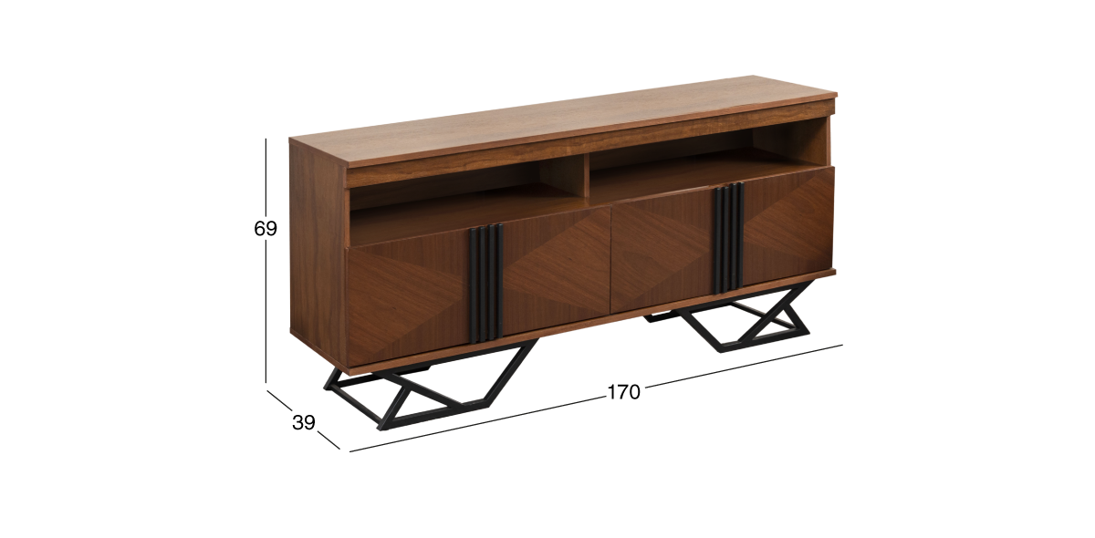 Mesa TV 160 cm Piastri Café