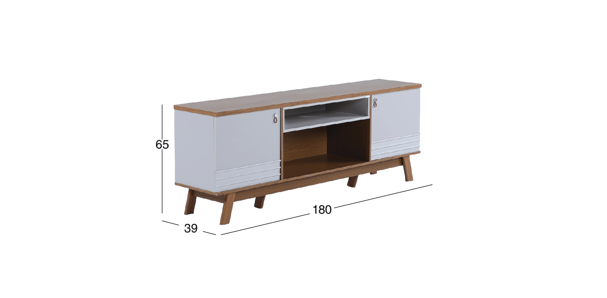 Mesa TV Colorado Blanco