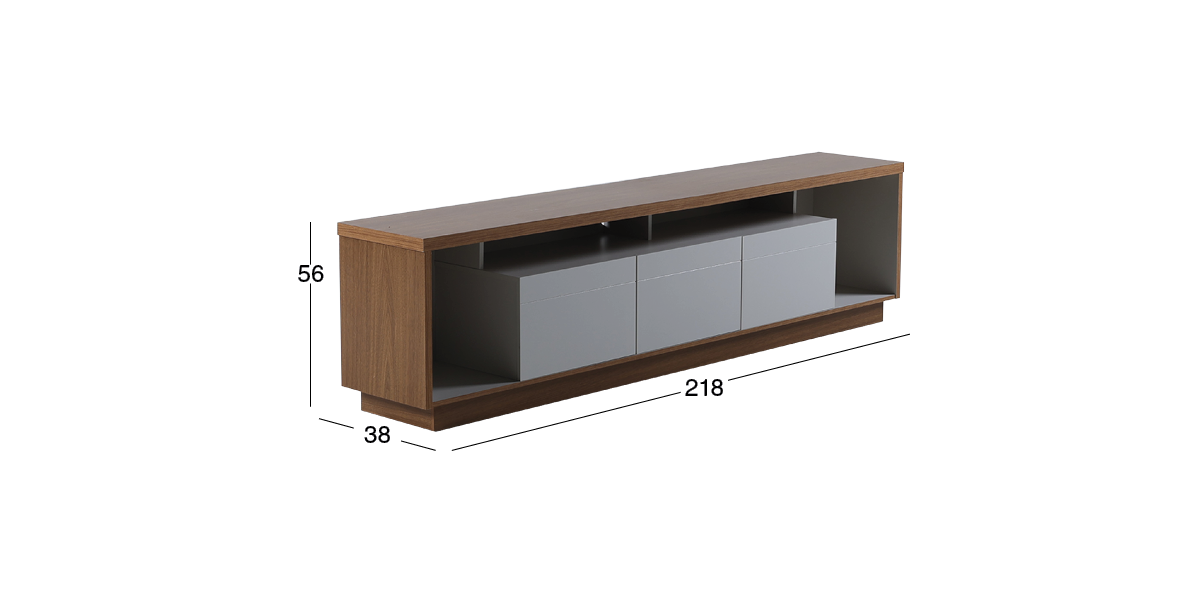 Mesa TV 218 cm Cronos Blanco