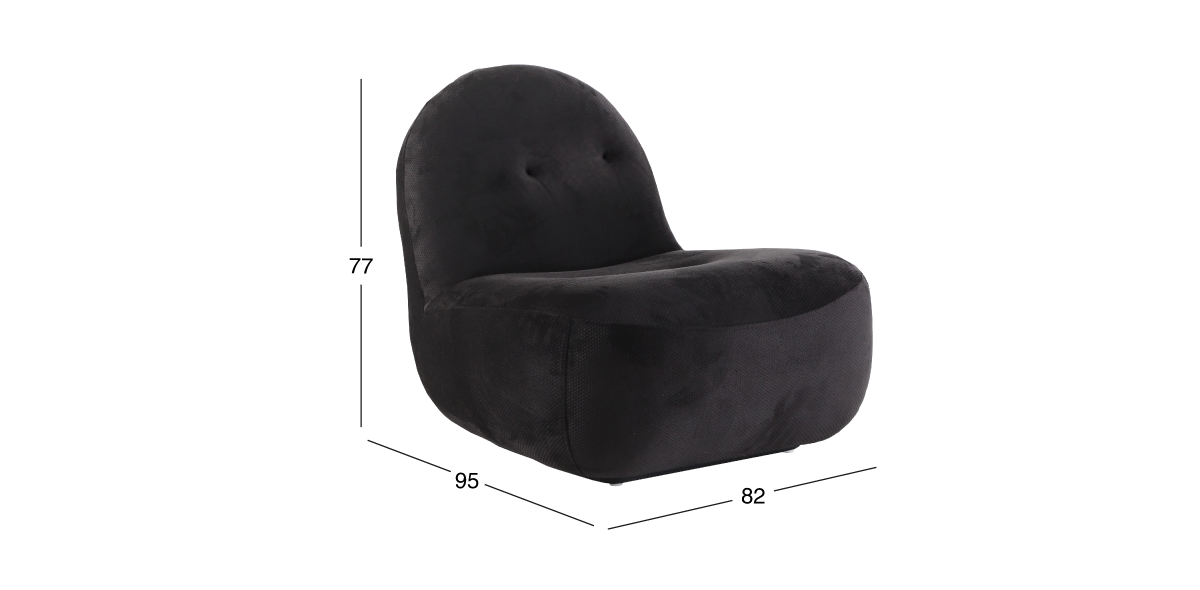 Sillón Zane Negro