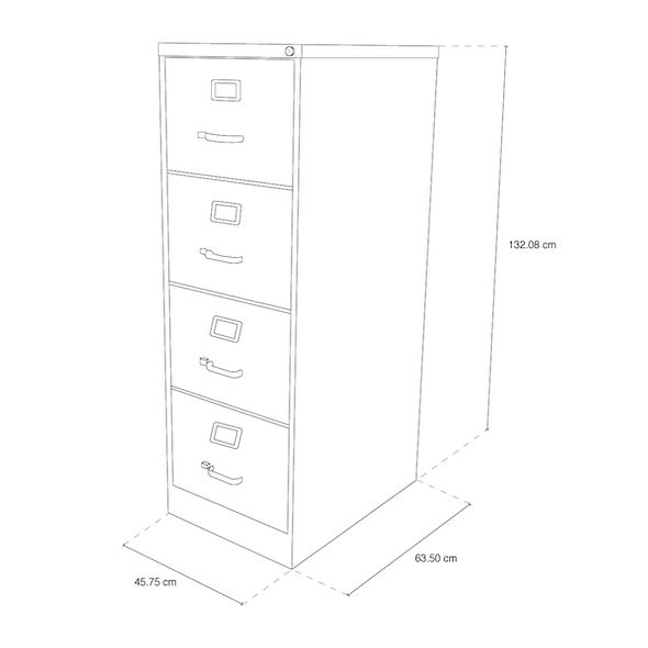 Archivero 4 Gavetas Igor Metal Gris