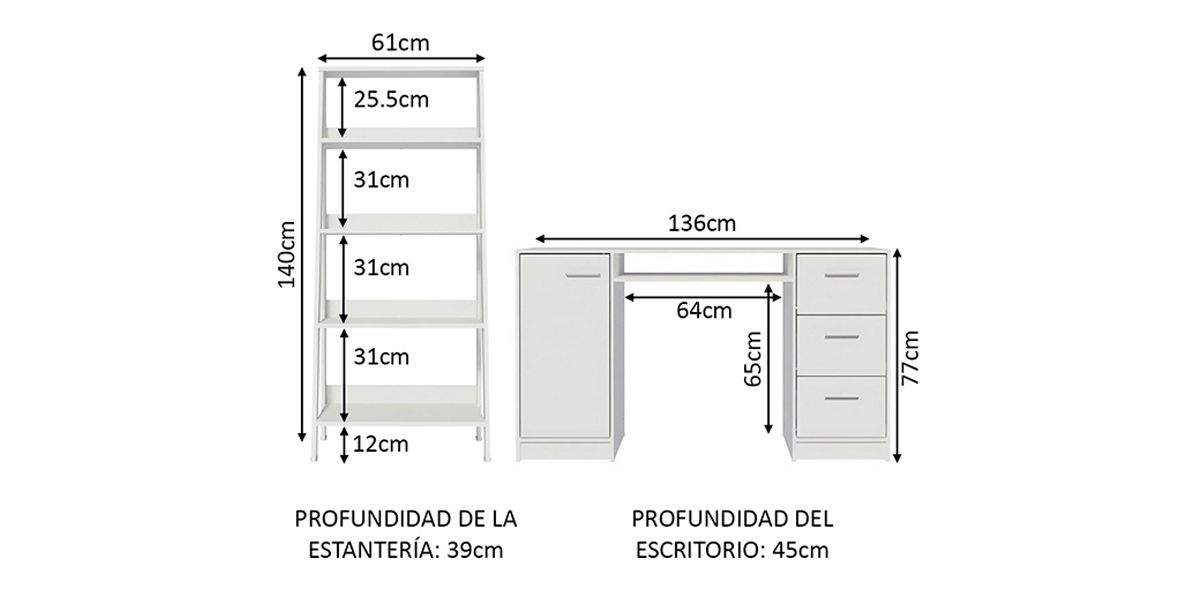 Escritorio Henerik Blanco