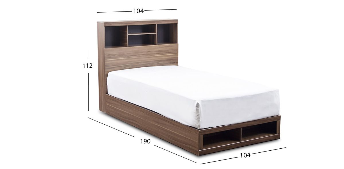 Cama Individual Mateo Café