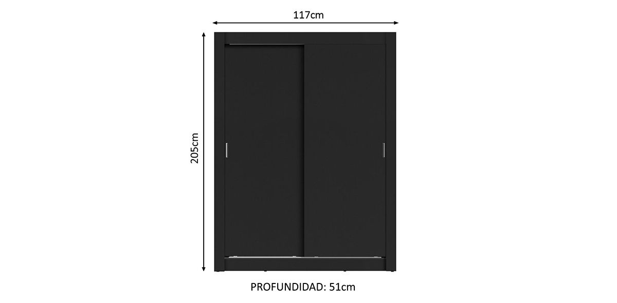Armario Denver Negro