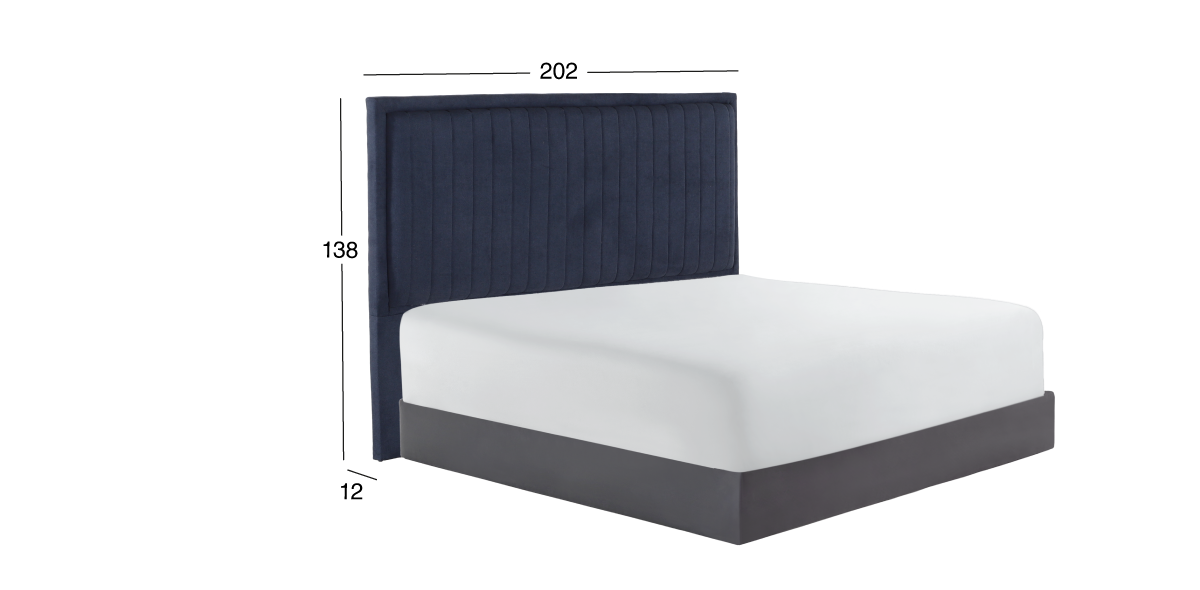 Cabecera King Size Alba Azul