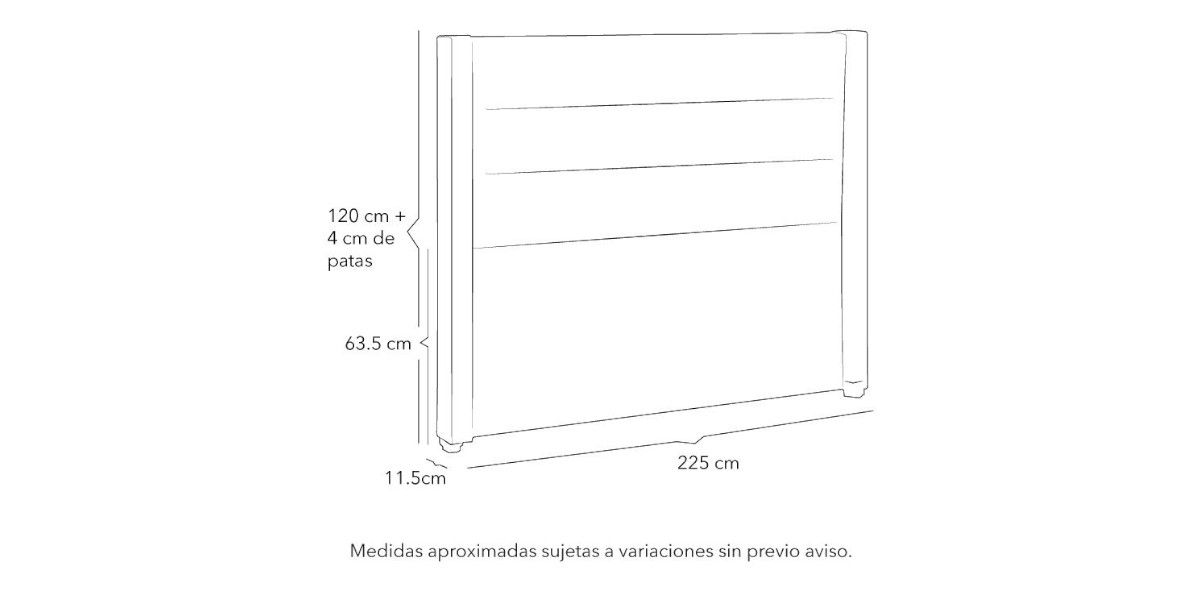 Cabecera King Size Lugo Beige