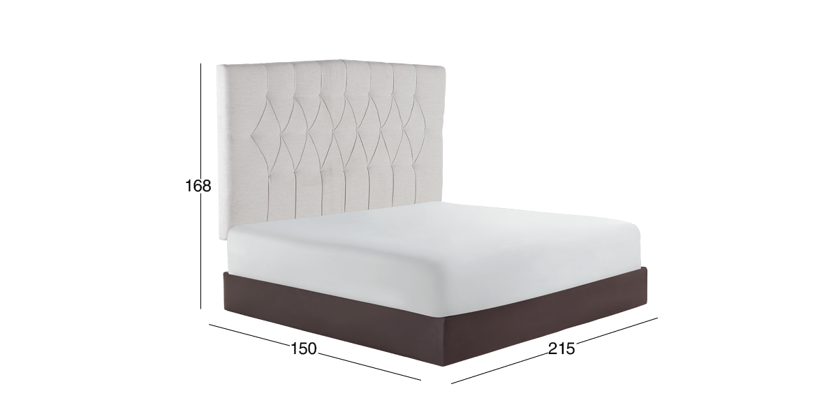 Cabecera King Size Siqueiros Beige