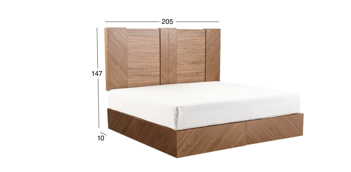 Cabecera King Size Donna Café