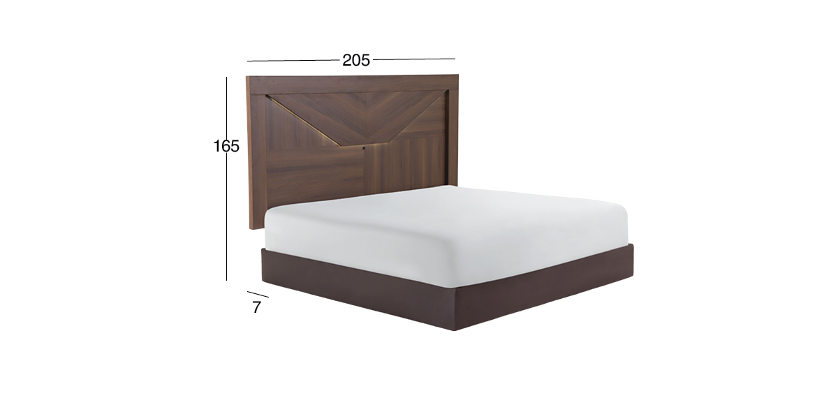 Cabecera King Size Qatar Café