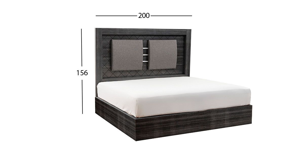 Cabecera King Size Cairo Gris