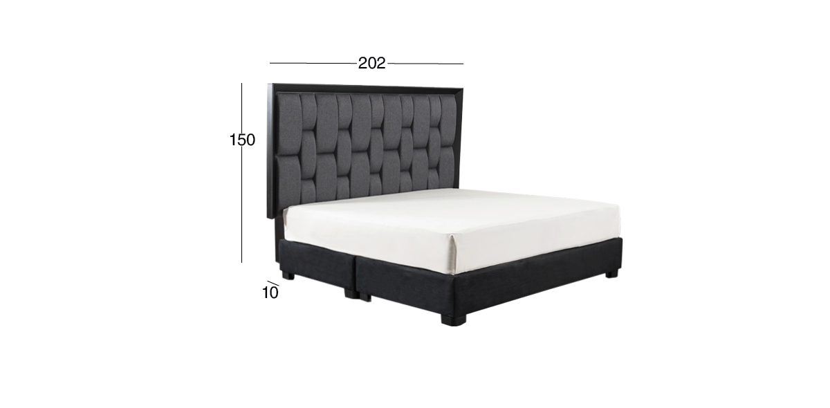 Cabecera King Size Chicago Gris