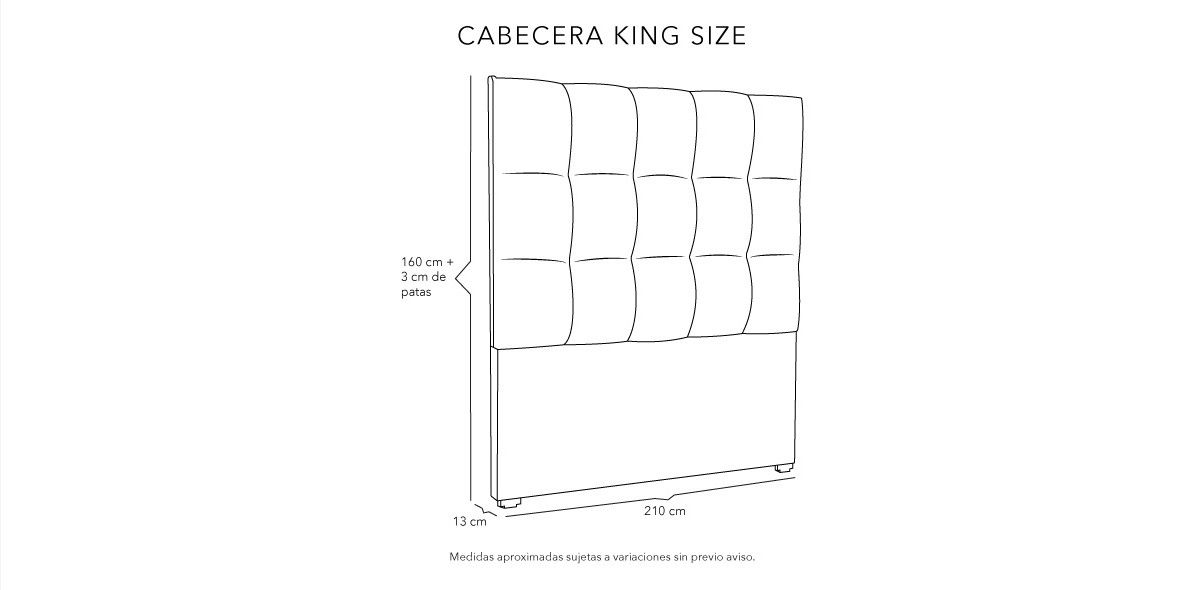Cabecera King Size Kenzo Plata