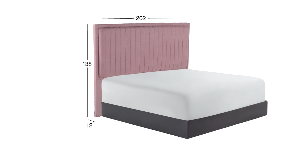 Cabecera King Size Alba Rosa
