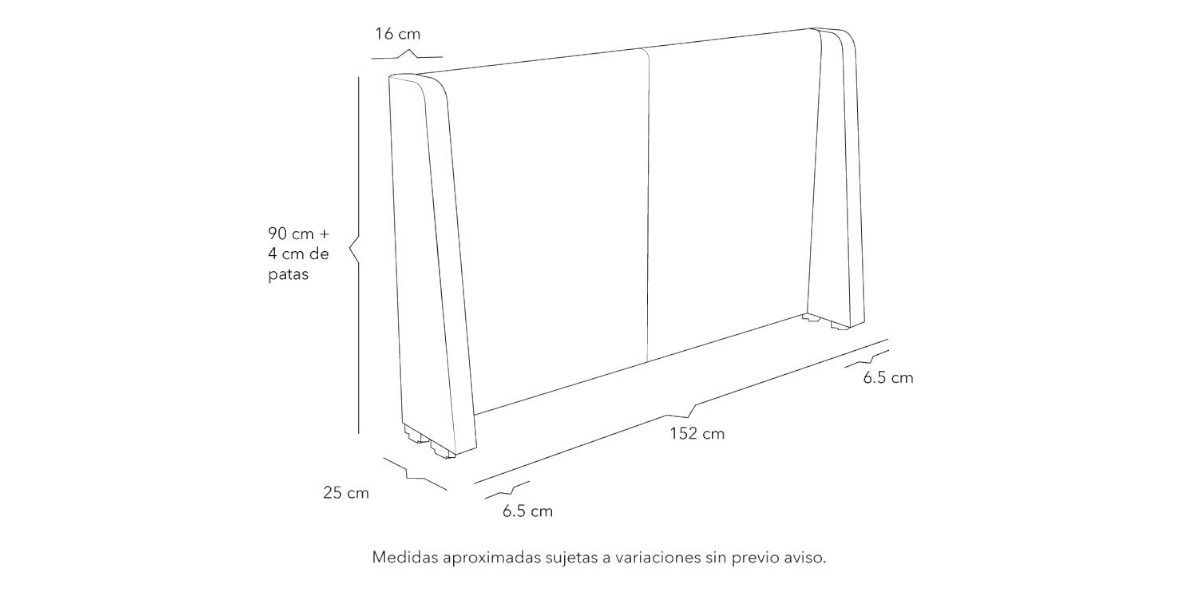 Cabecera Matrimonial Milan Beige