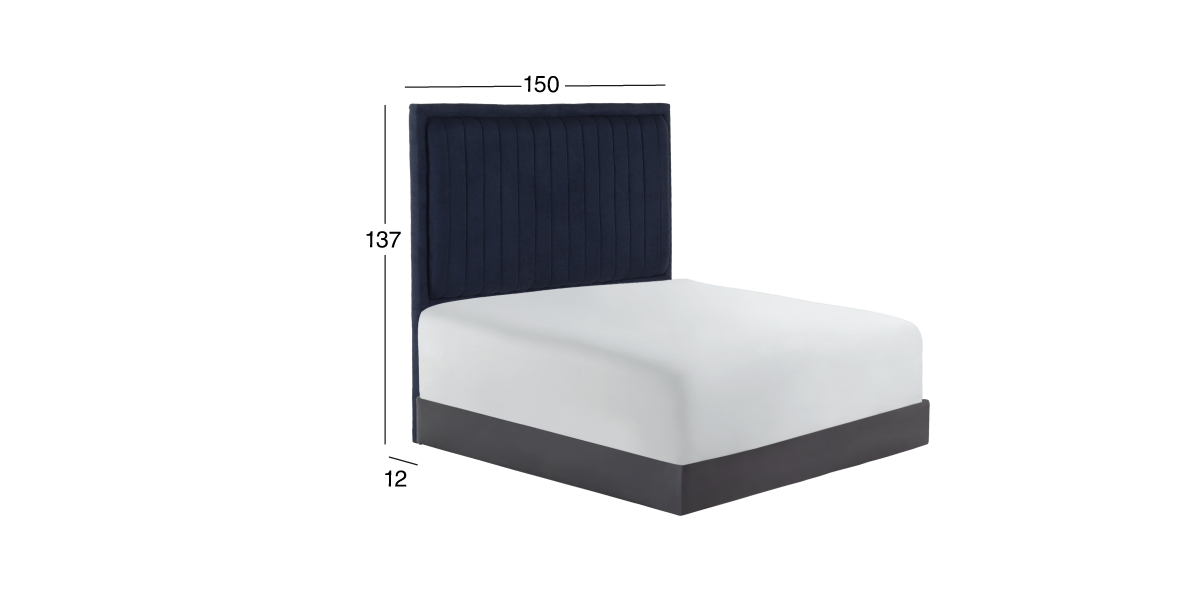 Cabecera Queen Size Alba Azul