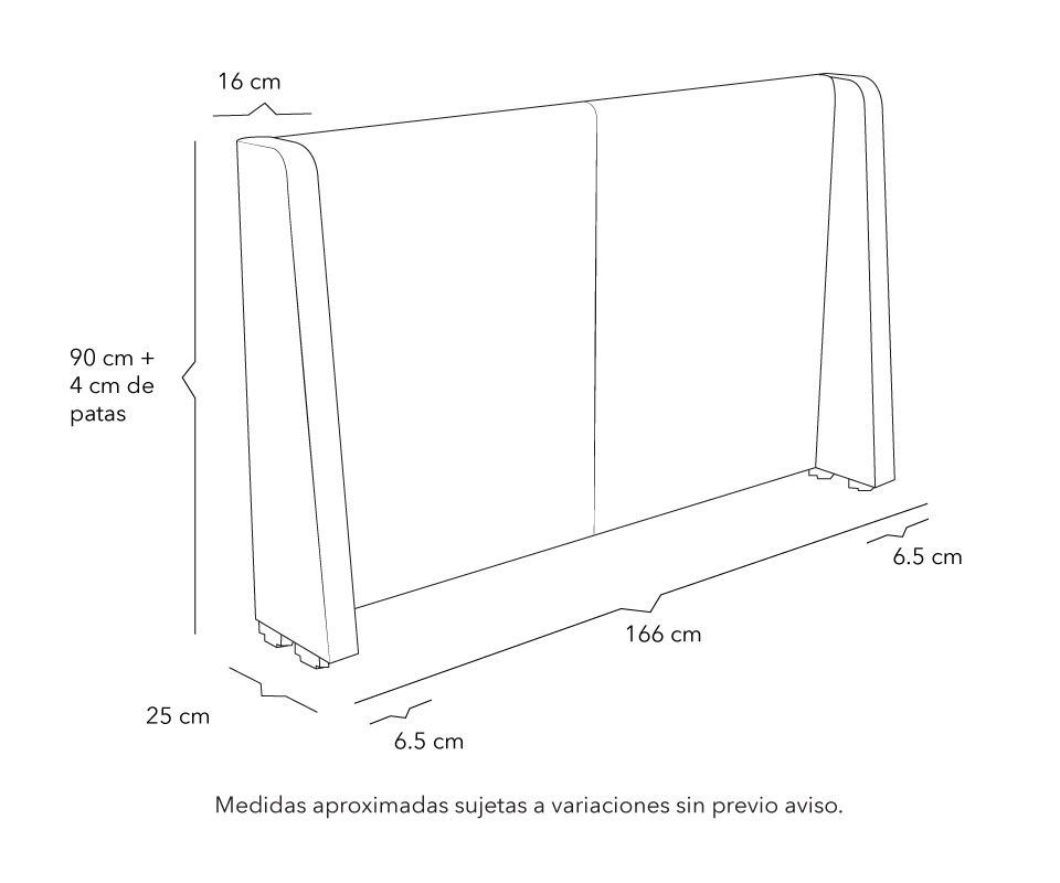 Cabecera Queen Size Milan Verde