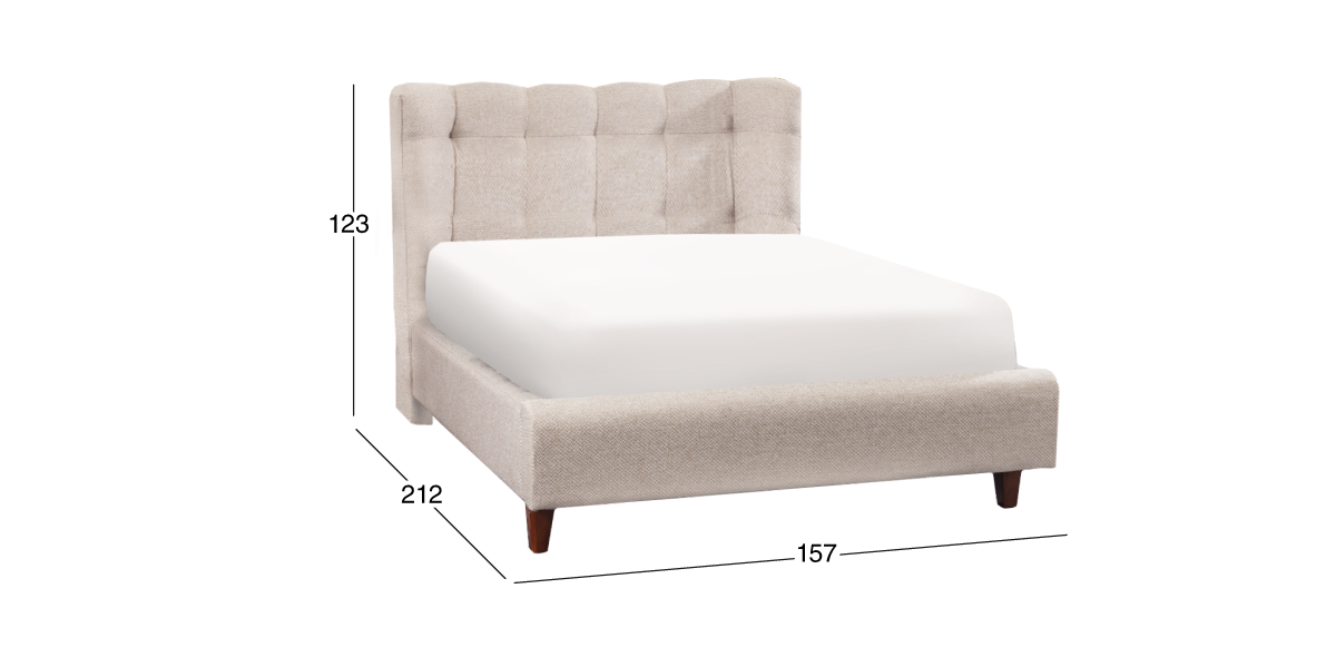 Cama Matrimonial Stella Plus Beige