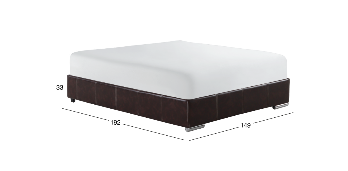 Base de Cama Queen Size Vielka Café Oscuro
