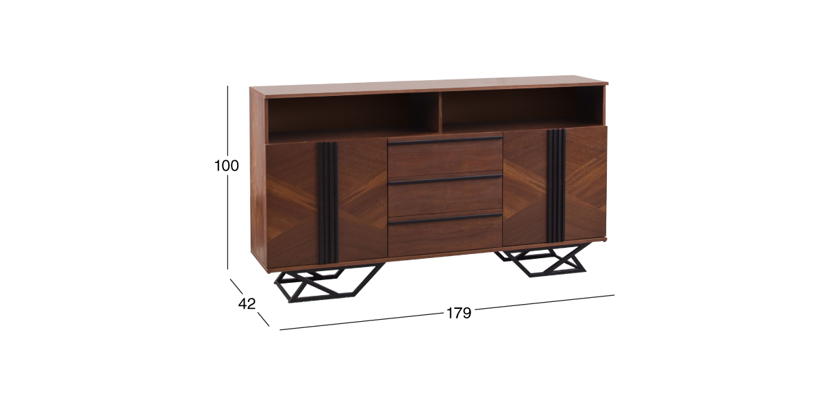 Cómoda 180 cm Piastri Café