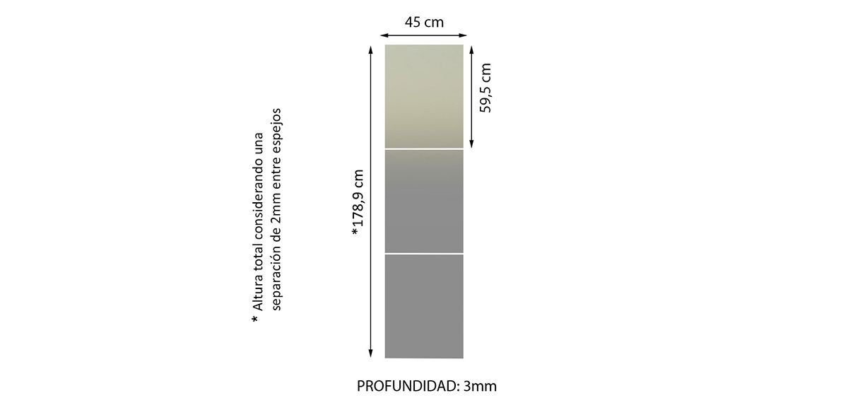 Espejo 60 x 45 cm Spegel