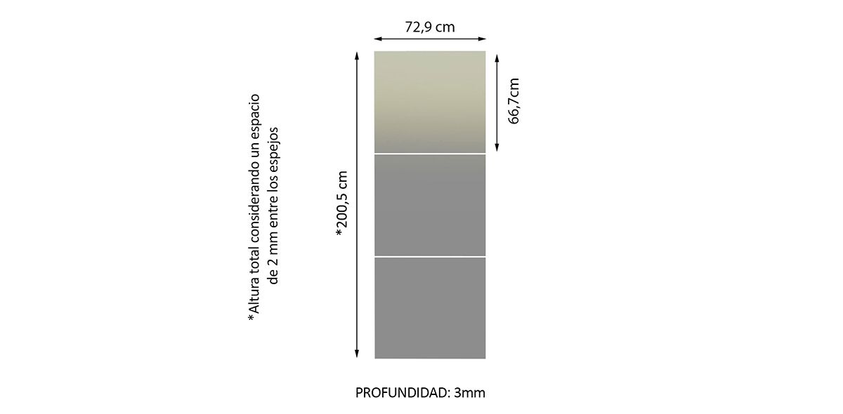 Espejo 67 x 73 cm Spegil