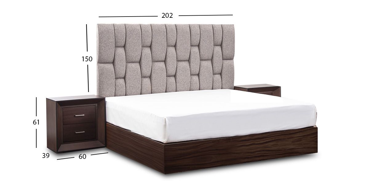 Recámara King Size Romina Café Oscuro