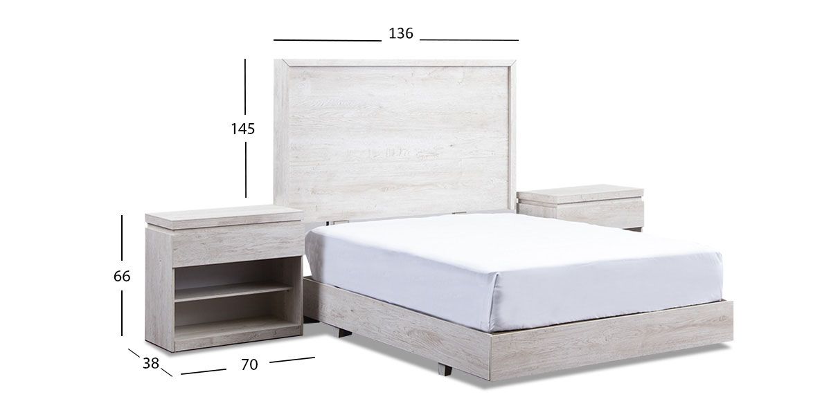 Recámara Matrimonial Haití Blanco