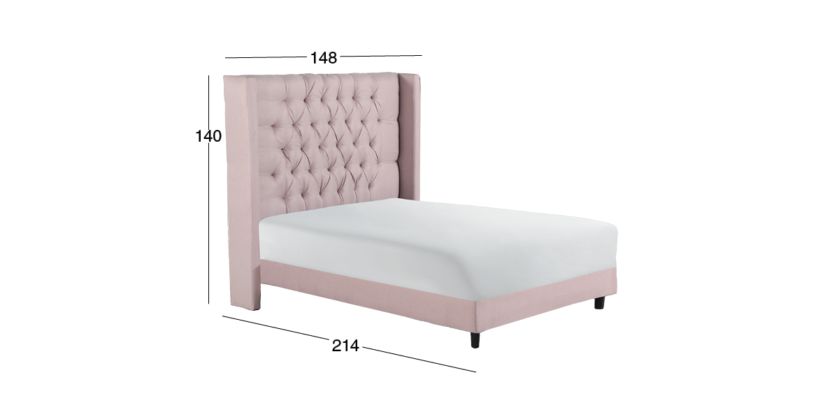 Cama Matrimonial Valeria Rosa