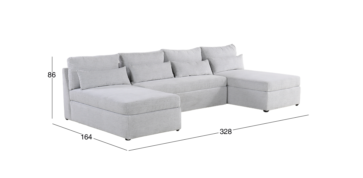 Sala Modular Alize Blanco 3 Piezas