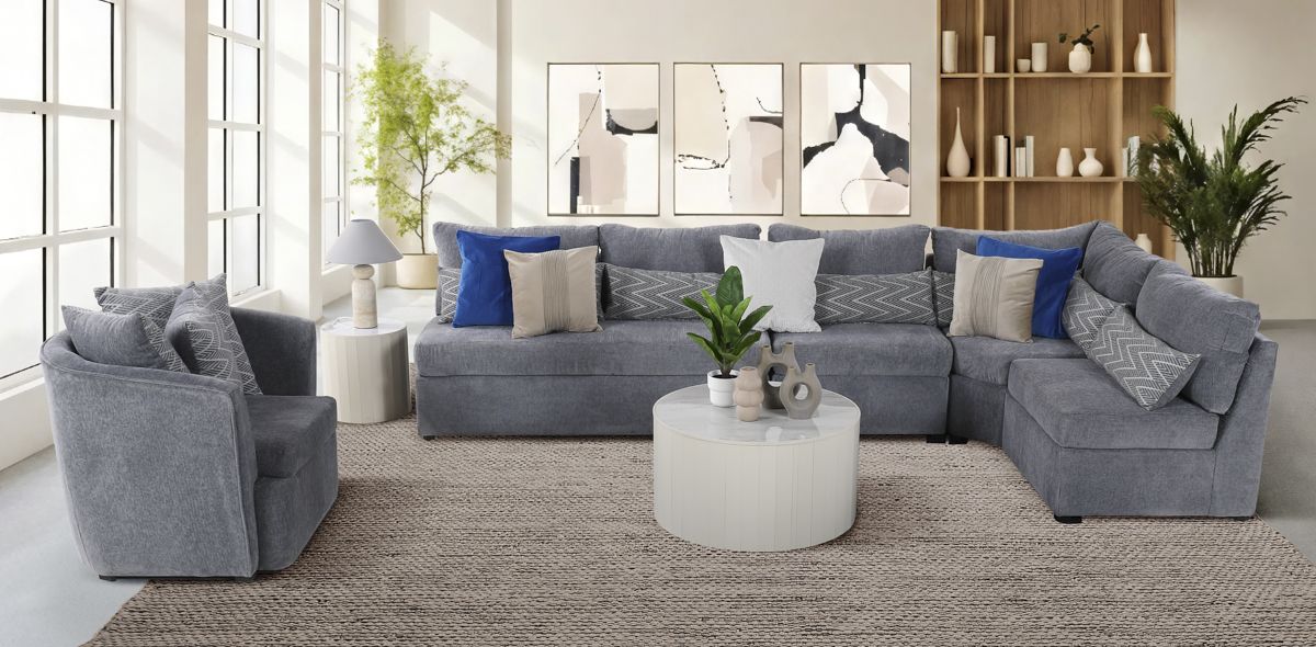 Sala Modular Alize Gris 5 Piezas