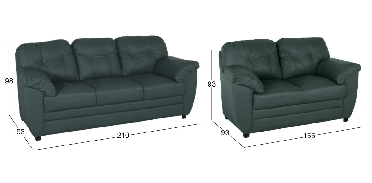 Sala de Piel Derby Confort Tz Verde