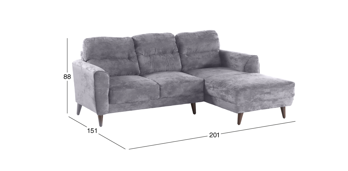 Sala Modular Derecha Elif Gris