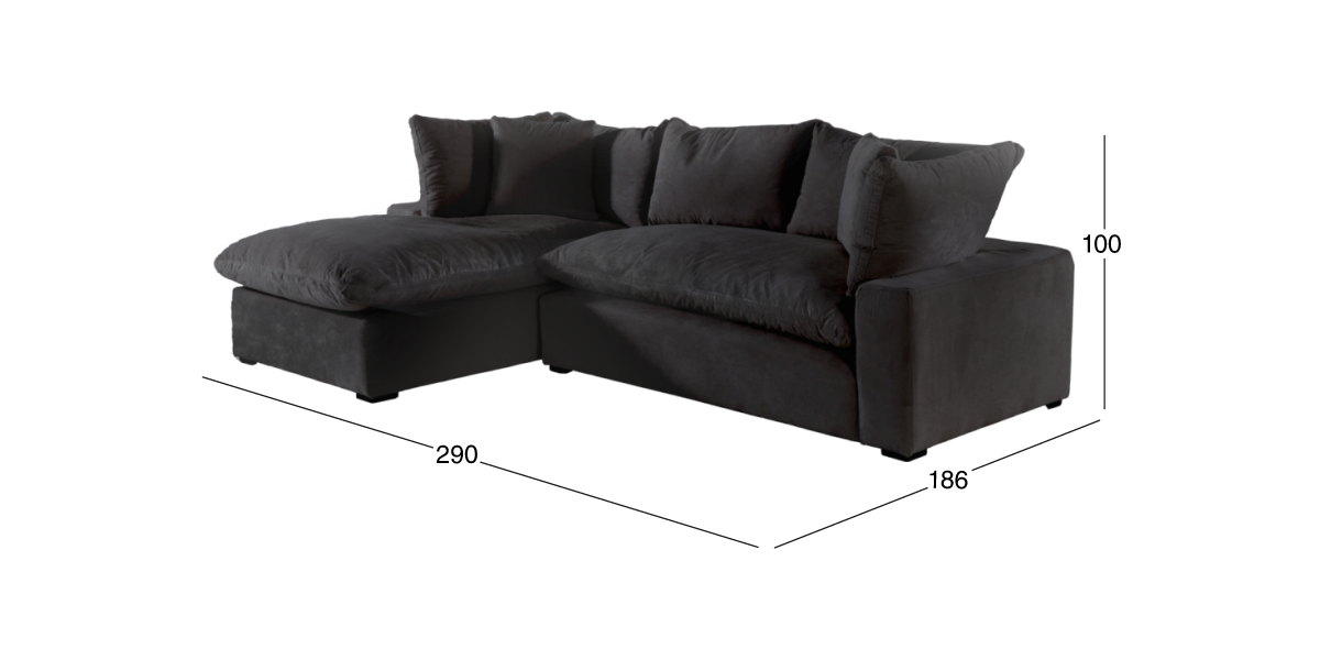 Sala Modular Izquierda Landon Negro