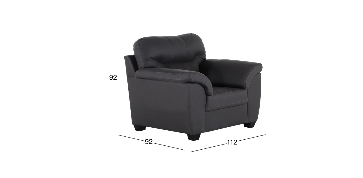 Sillón Mila Gris Oxford